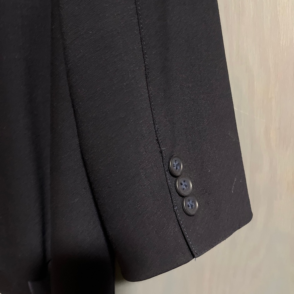 Talbots wool blend navy lightweight blazer Women 10 - Picture 7 of 9
